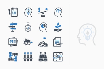 Business Management Icons Set 3 - Blue Series