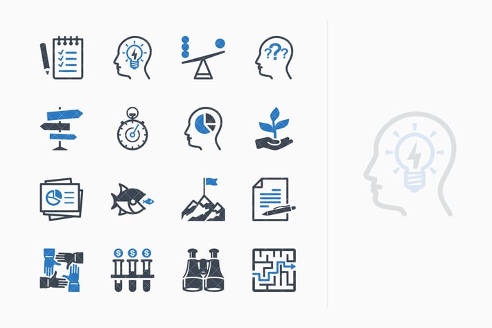 Business Management Icons Set 3 - Blue Series