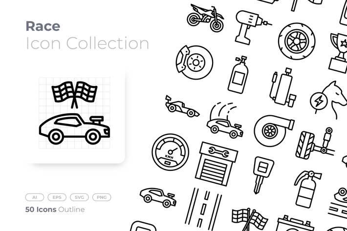 Race Outline Icon