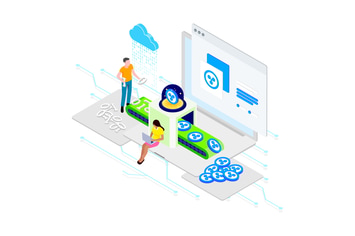 Encrypt Data on Blockchain Isometric 1 - TU 