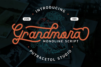 Grandmora - Monoline Script