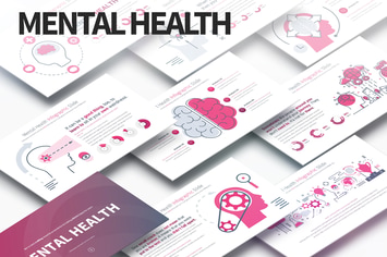 MENTAL HEALTH - PowerPoint Infographics Slides