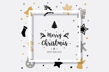 Merry Christmas Vector Card