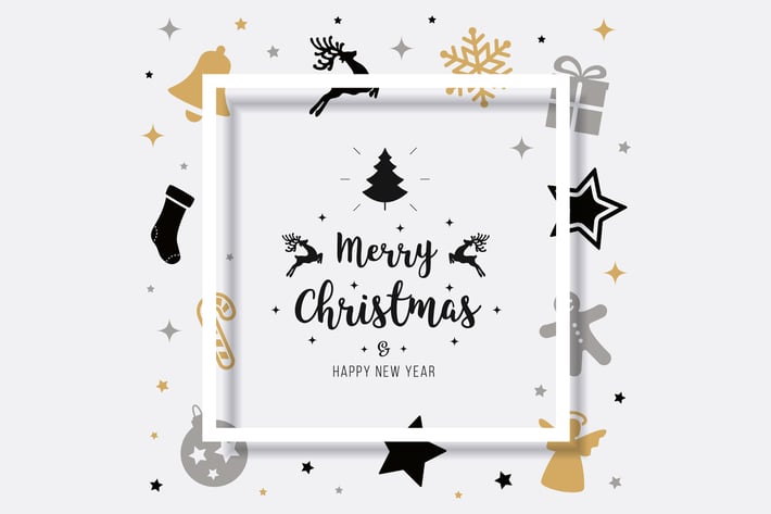 Merry Christmas Vector Card