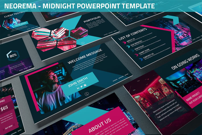 Neorema - Midnight Powerpoint Template