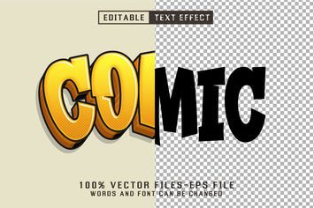 Comic 3d Cartoon Text - Editable Text Effect