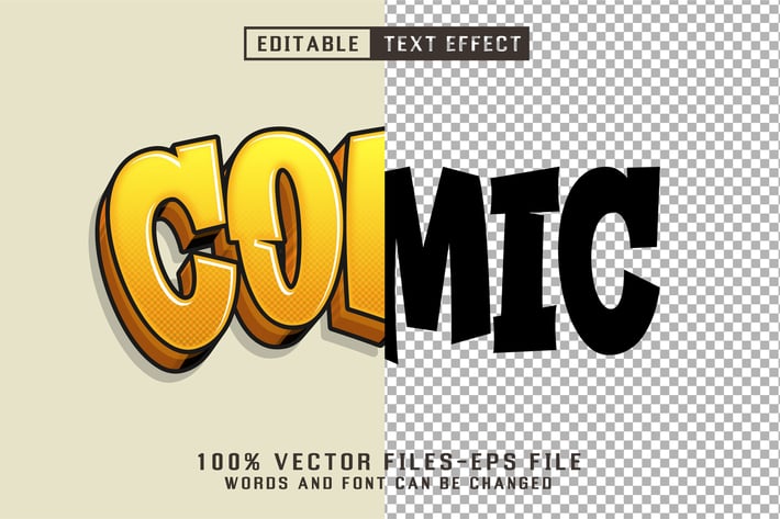 Comic 3d Cartoon Text - Editable Text Effect