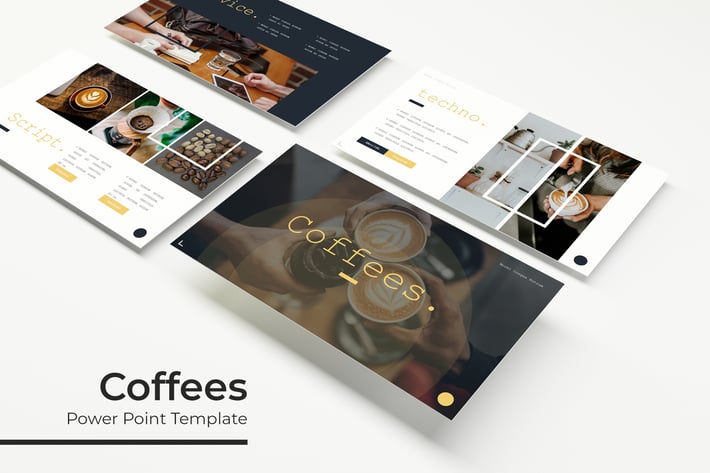 Coffees - PowerPoint Template