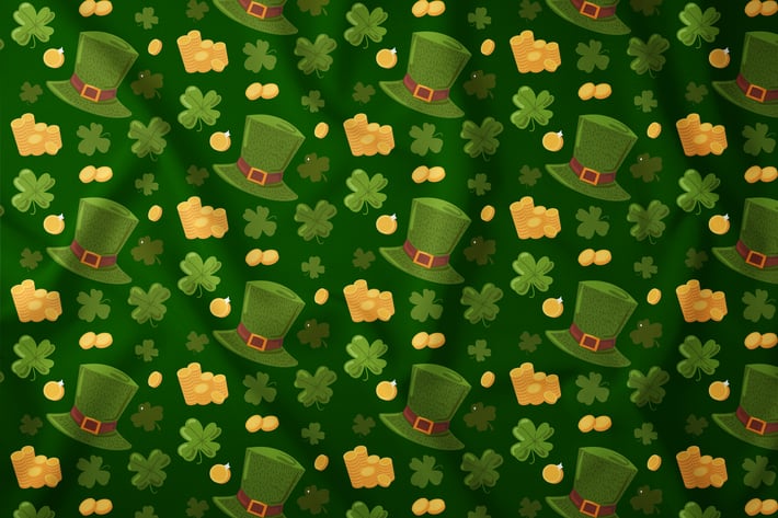 Happy Patrick Seamless Pattern