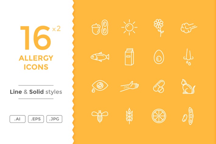 Allergy Icons
