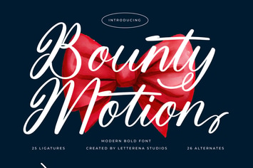 Bounty Motion Modern Bold Font