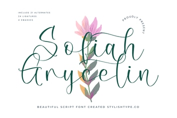 Sofiah Grycelin Script Font