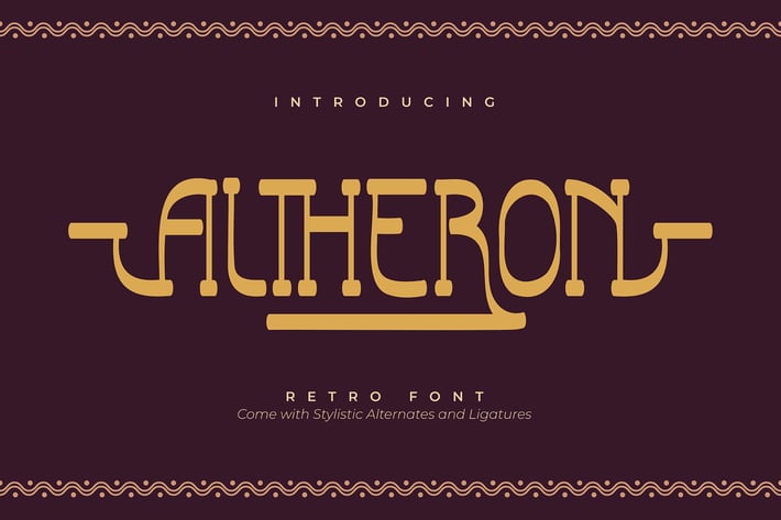 Altheron | Retro Serif Font