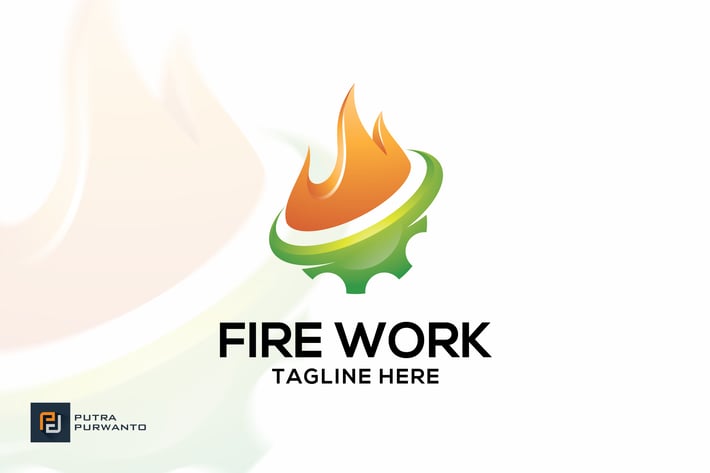 Fire Work - Logo Template