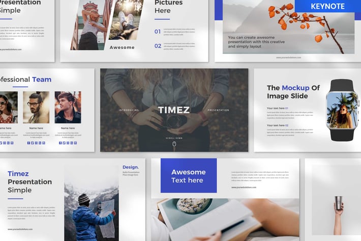 Timez Mnml Keynote Presentation Template