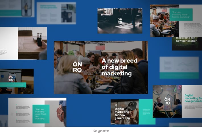 Onro - Digital Marketing Keynote Template