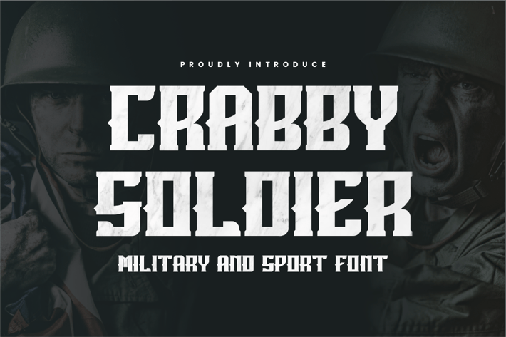 Crabby Soldier - Sport & Military Font
