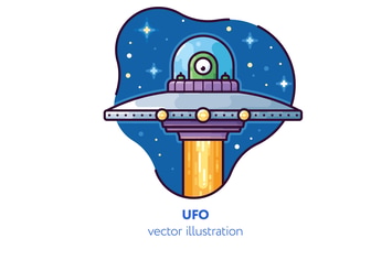 UFO vector illustration