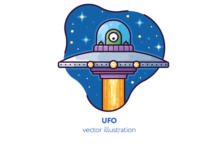 UFO vector illustration