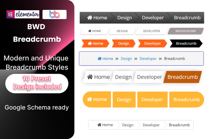 BWD Breadcrumb Addon For Elementor