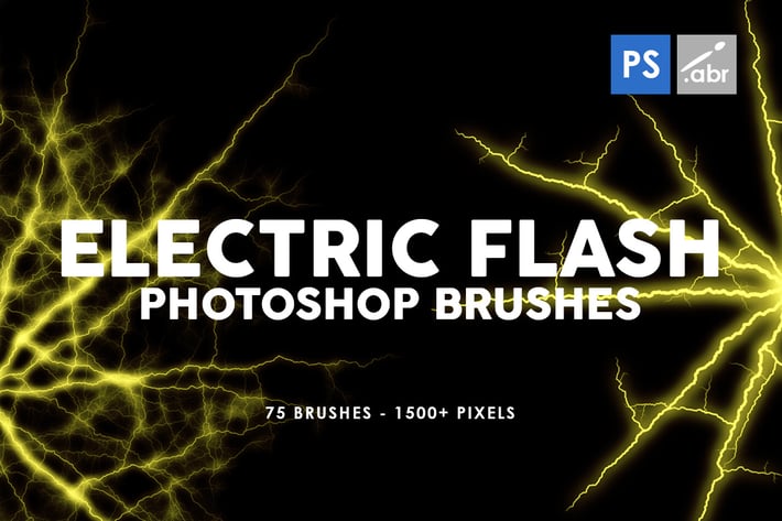 75 Electric Flash Photoshop Stamp Brushes
