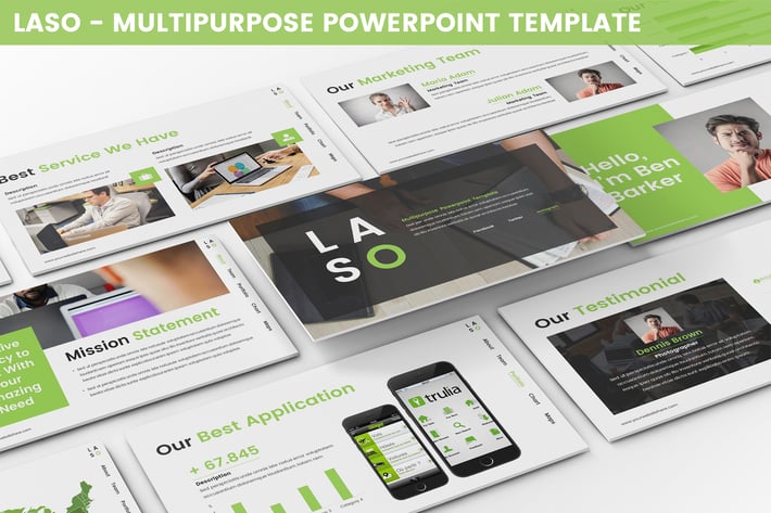 Laso - Multipurpose Powerpoint Template