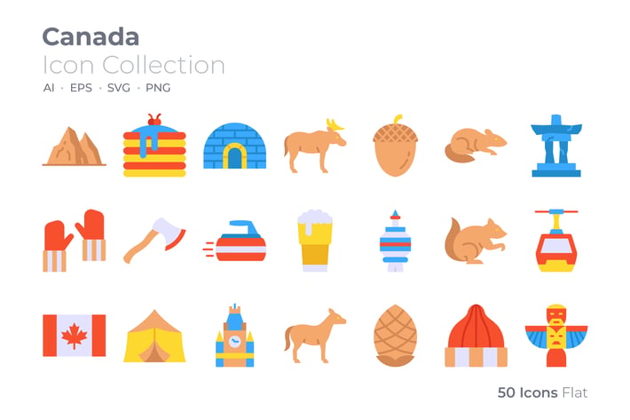 Canada Color Icon