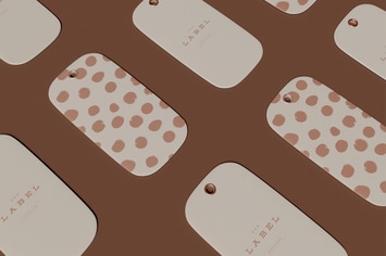 Label Price Tag Mockup