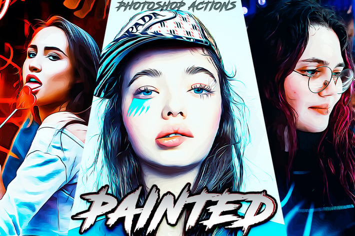 Painted Photoshop Actions