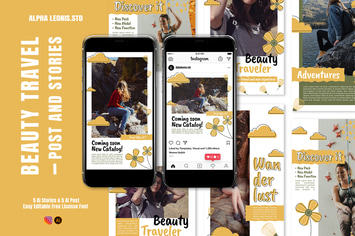 Instagram Templates - Beauty Travel