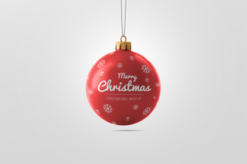 Christmas Ball Mockup