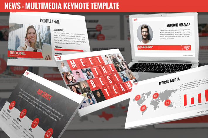 News - Multimedia Keynote Template