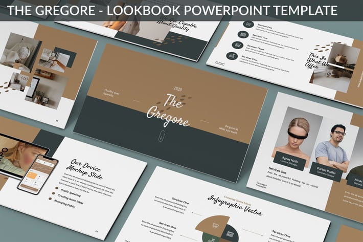 The Gregore - Lookbook Powerpoint Template