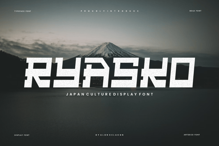 Ryasko - Japan Display Font