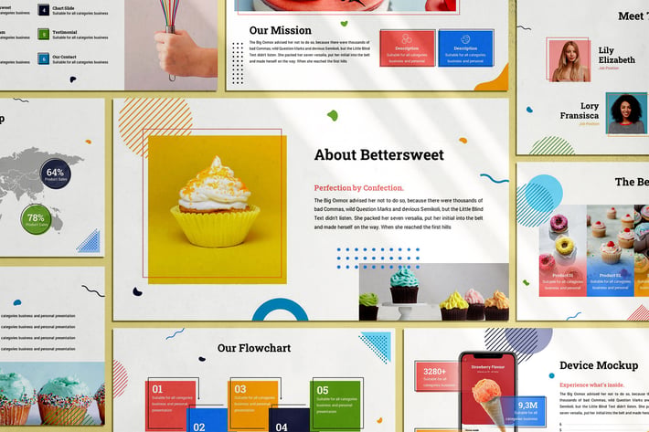 Bettersweet - Geometric Keynote Template