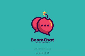 Boom Chat Simple Logo
