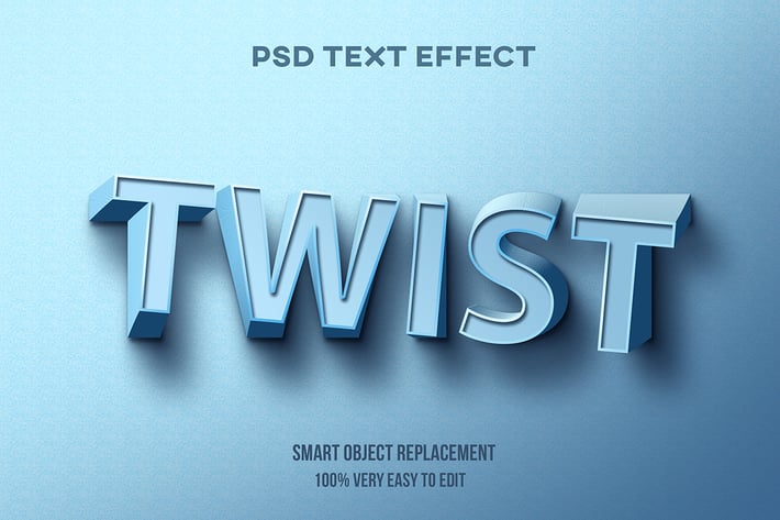 Twist text effect