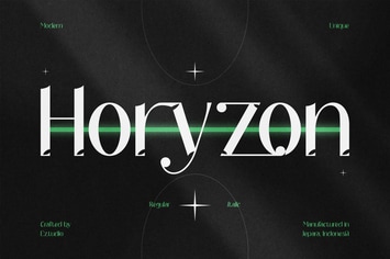 Modern and Unique Font - Horyzon