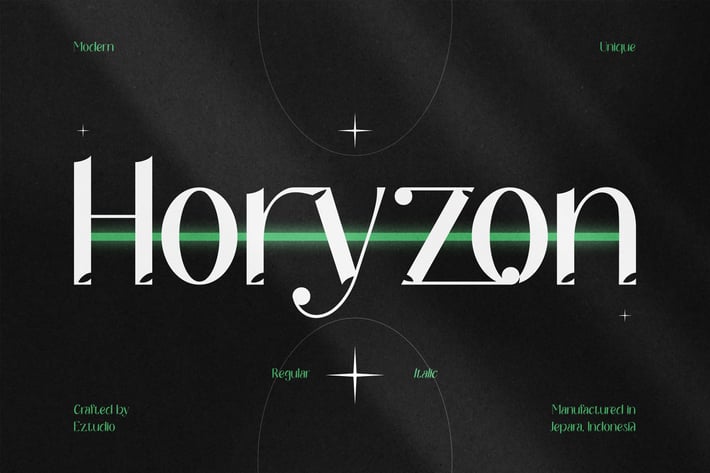 Modern and Unique Font - Horyzon