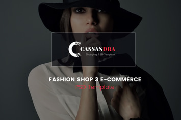 Cassandra - Fashion Shop 3 e-commerce PSD Template