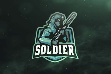 Soldier Sport and Esports Logos