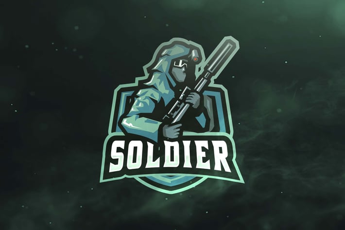 Soldier Sport and Esports Logos