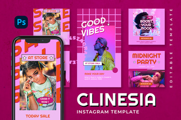 Clinesia - Retro Instagram Stories and Post