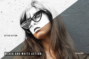 Black And White Action