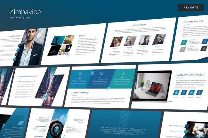 Zimbavibe - Business Pitch Keynote Template