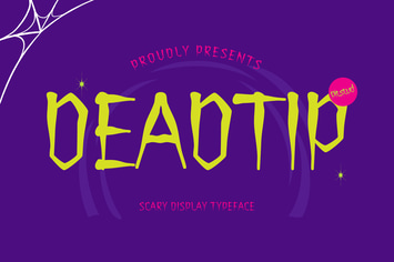 Deadtip - Horror Mistery Metal Font