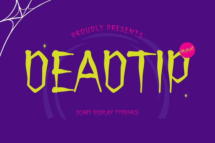 Deadtip - Horror Mistery Metal Font