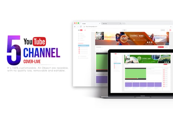 Live Channel - Youtube Banner Template