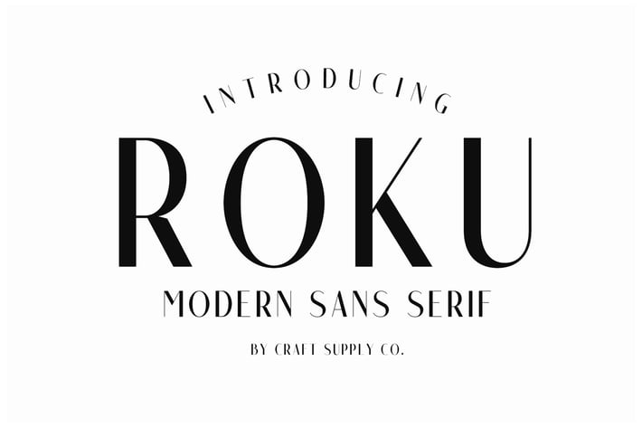 Roku - Modern Sans Serif