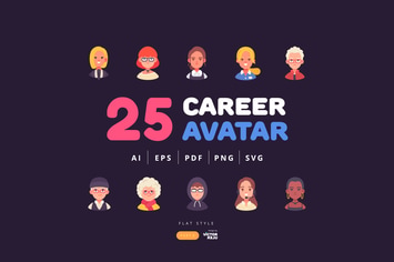 25 Career Avatar Character Design - Part 2